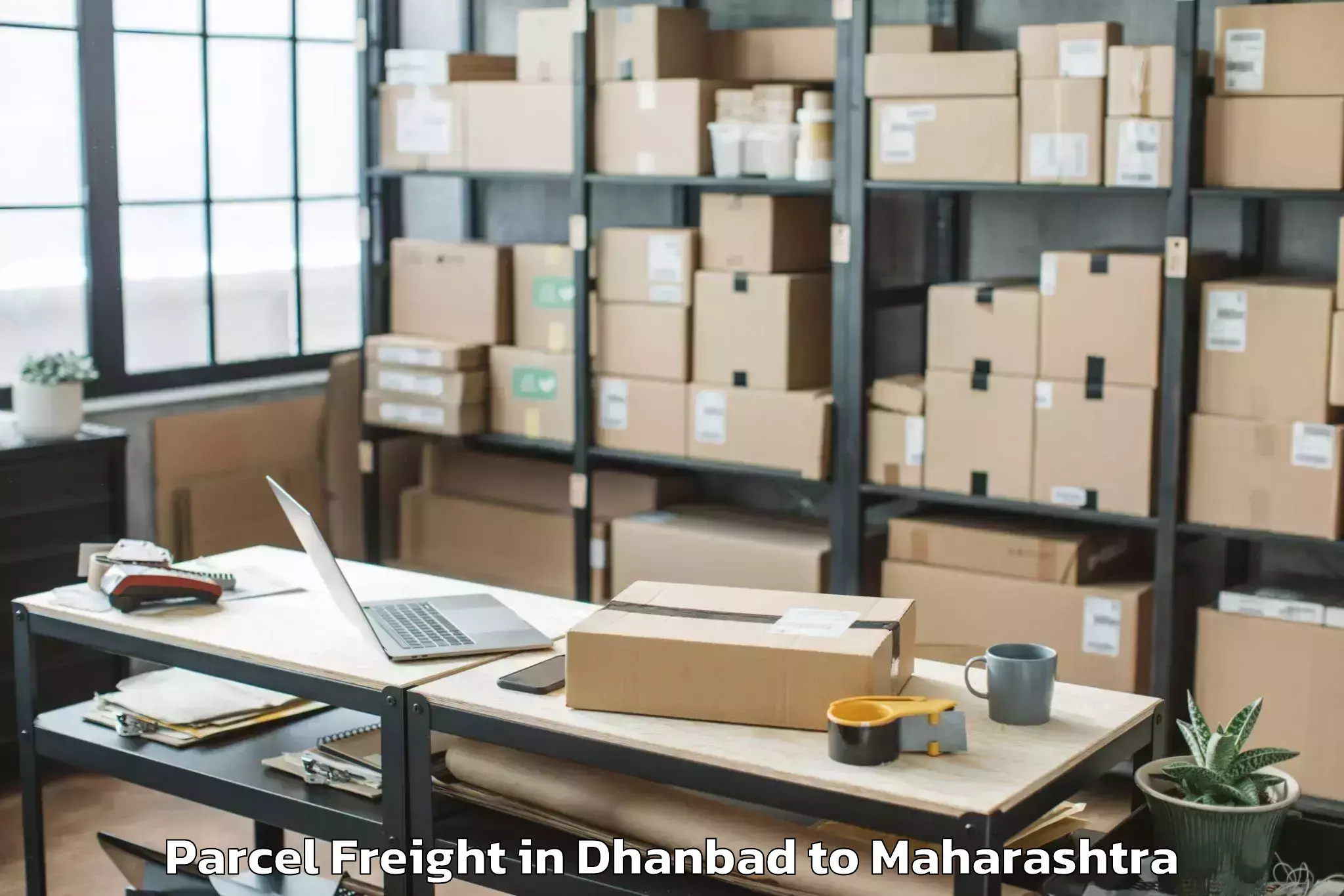 Efficient Dhanbad to Ballarpur Parcel Freight